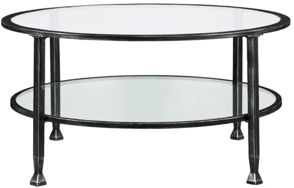 Bexley Metal/Glass Round Cocktail Table