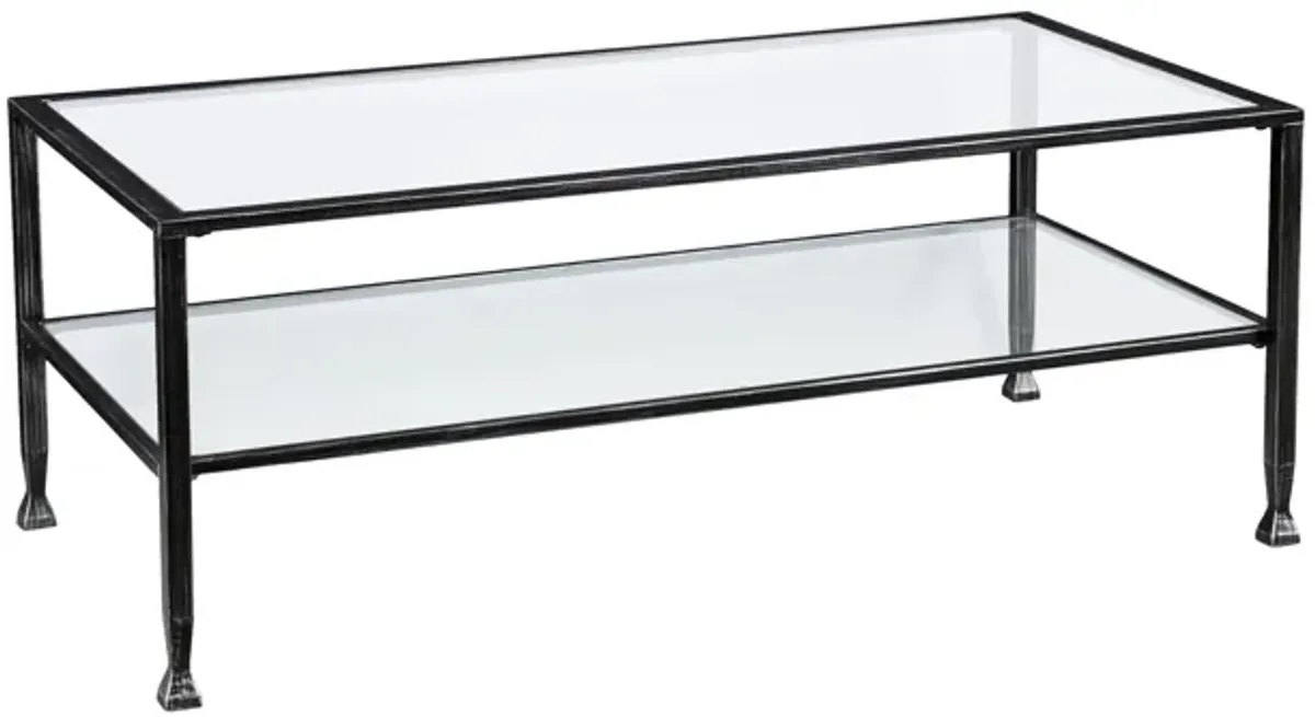 Bexley Metal/Glass Rectangular Cocktail Table