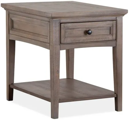 Paxton Place Rectangular End Table in Dovetail Gray by Magnussen Home