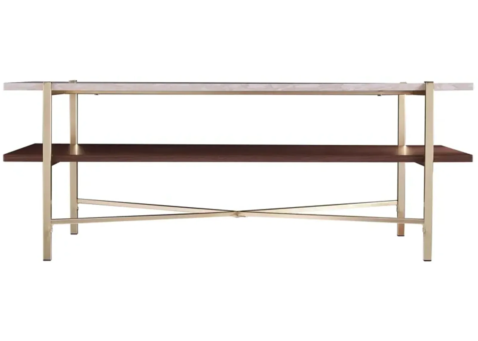 Hornsby Cocktail Table in Brass by SEI Furniture