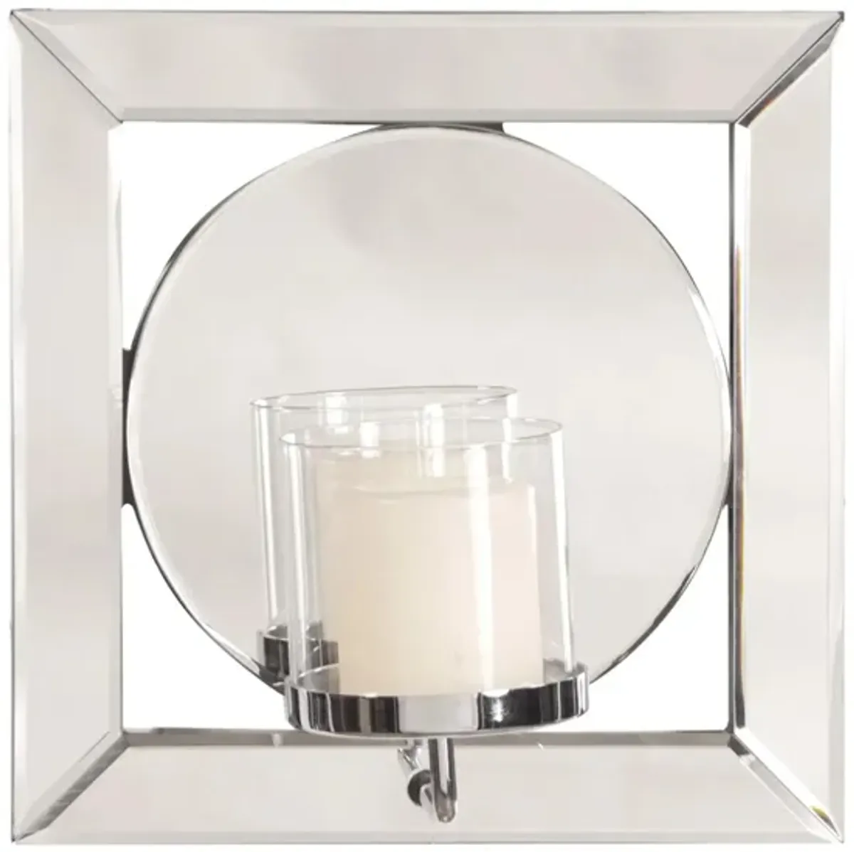 Lula Mirror w/Candle Holder in Mirror by Howard Elliott Collection