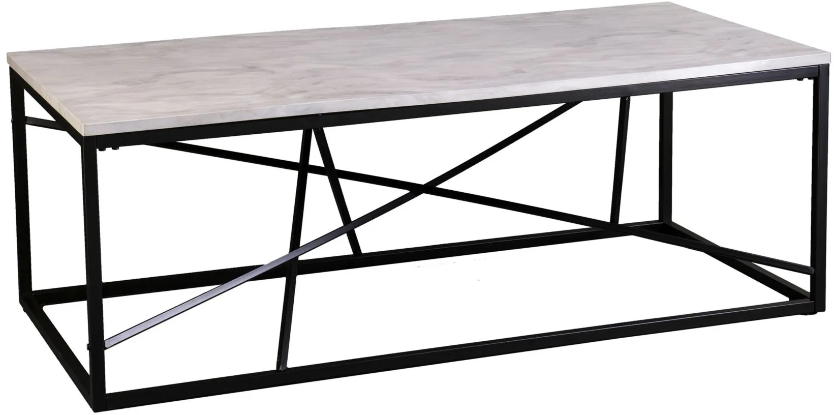 Edenbridge Faux Marble Cocktail Table