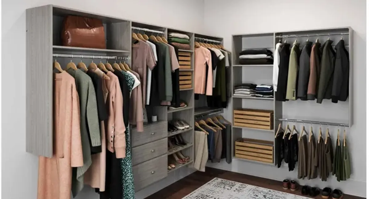 Allen L-Shape Walk-In Closet Kit