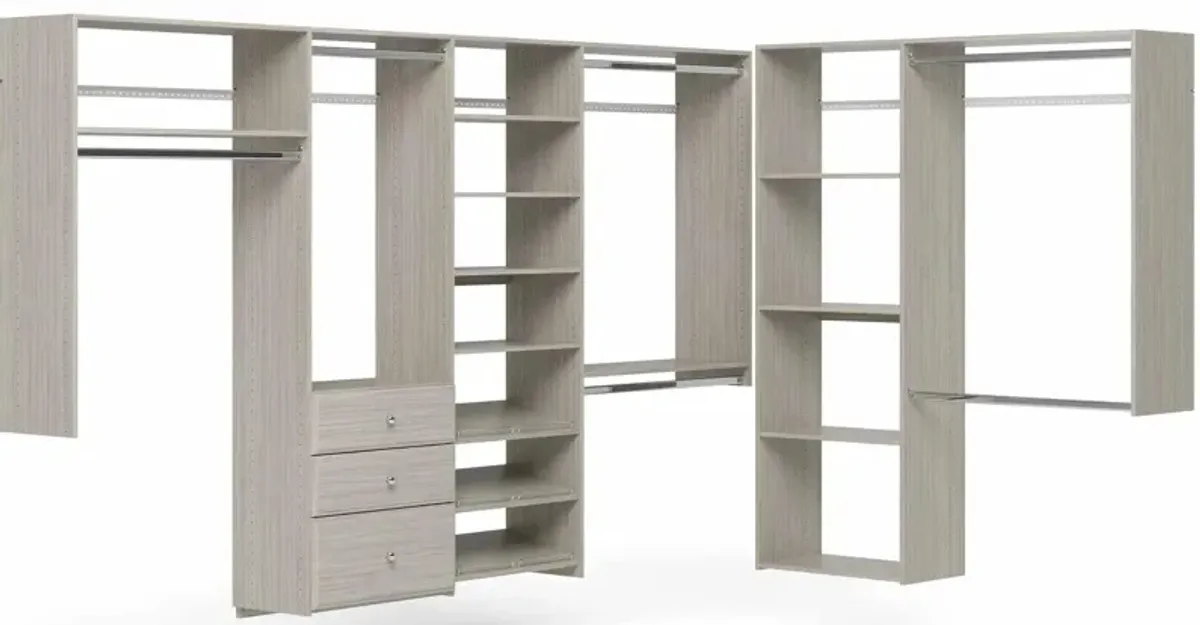 Allen L-Shape Walk-In Closet Kit