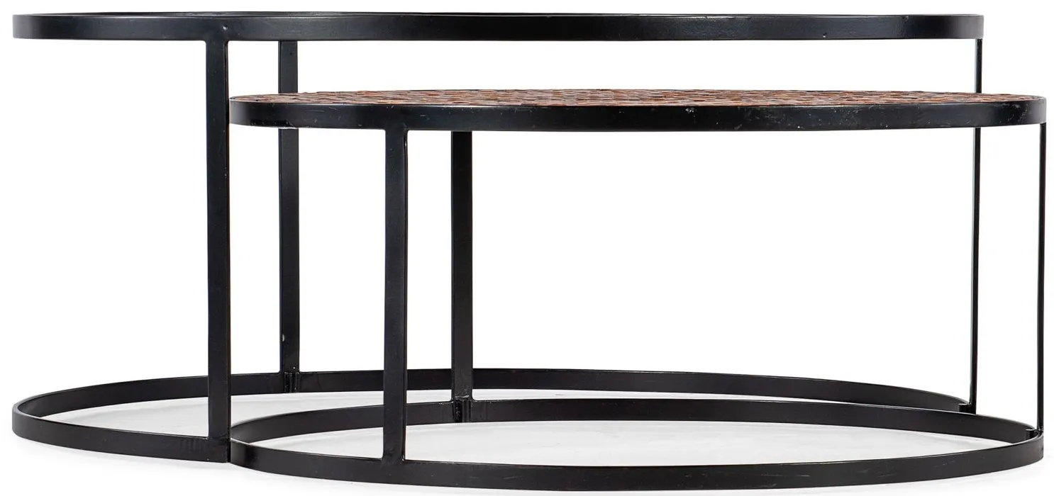 Commerce & Market Chatham Nesting Cocktail Table in Blacks by Hooker Furniture