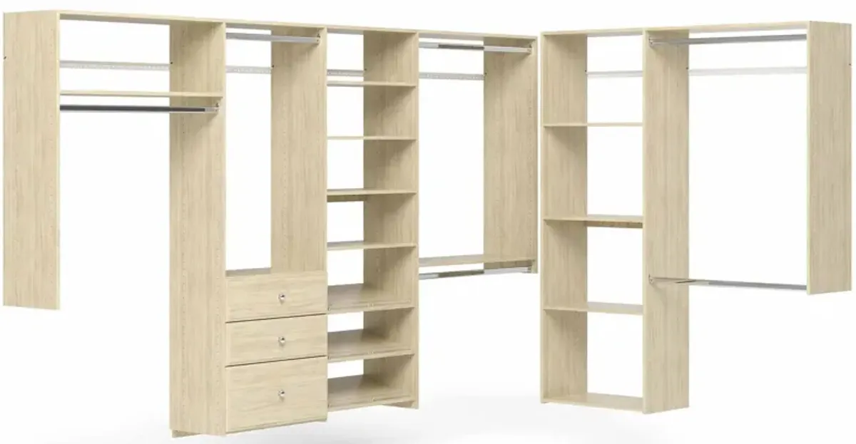 Allen L-Shape Walk-In Closet Kit