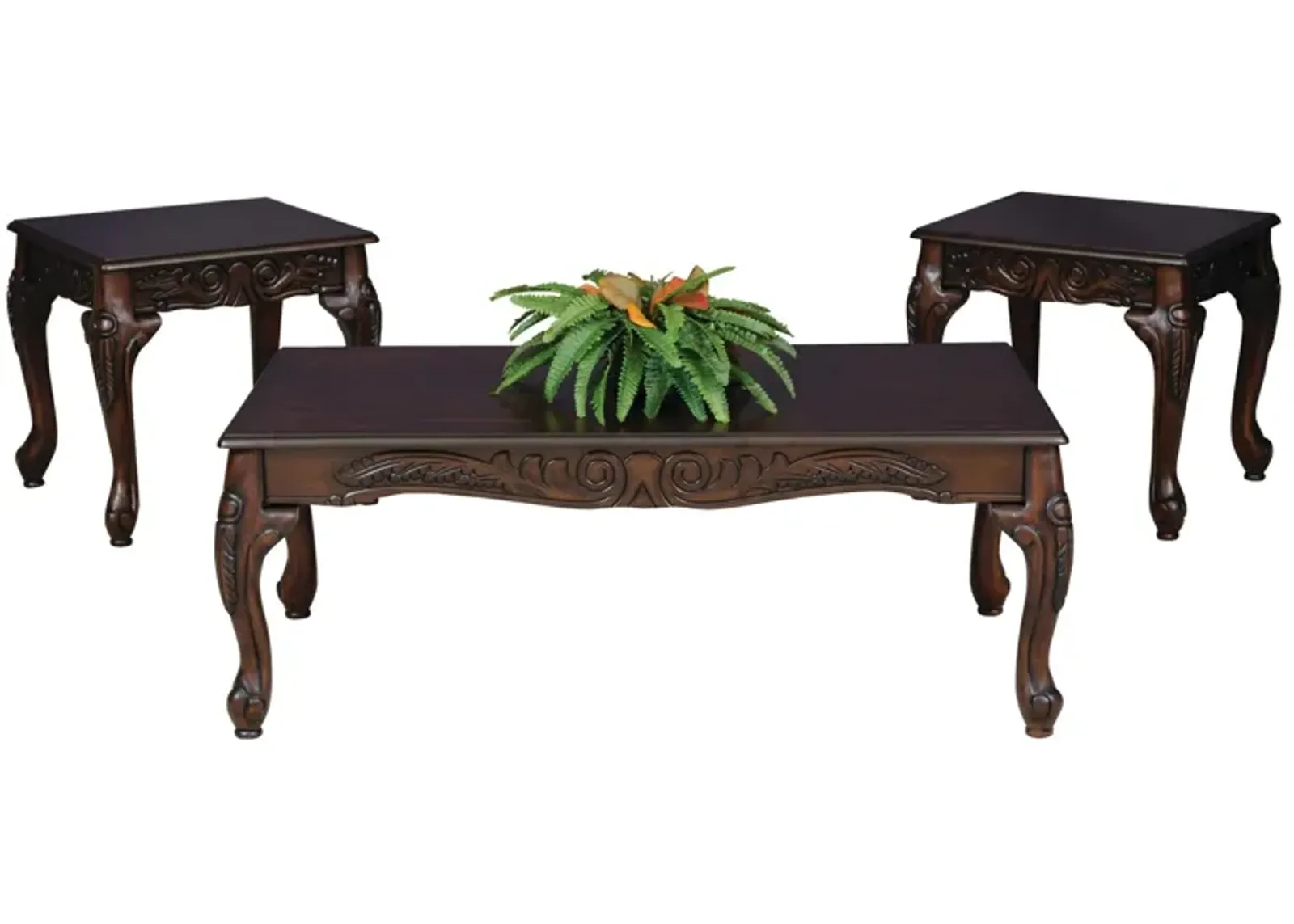 Baldwin 3-pc. Table Set in Espresso by Hughes Furniture