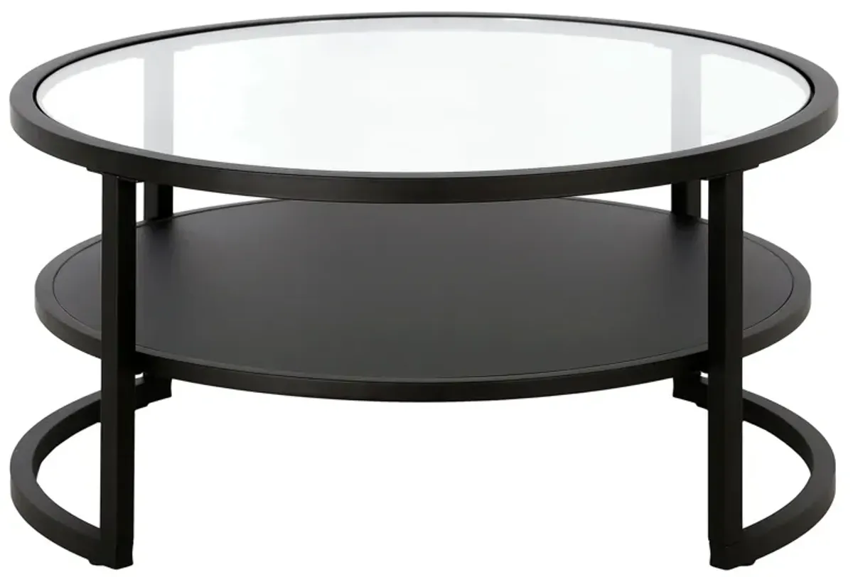 Quentin Coffee Table in Blackened Bronze by Hudson & Canal