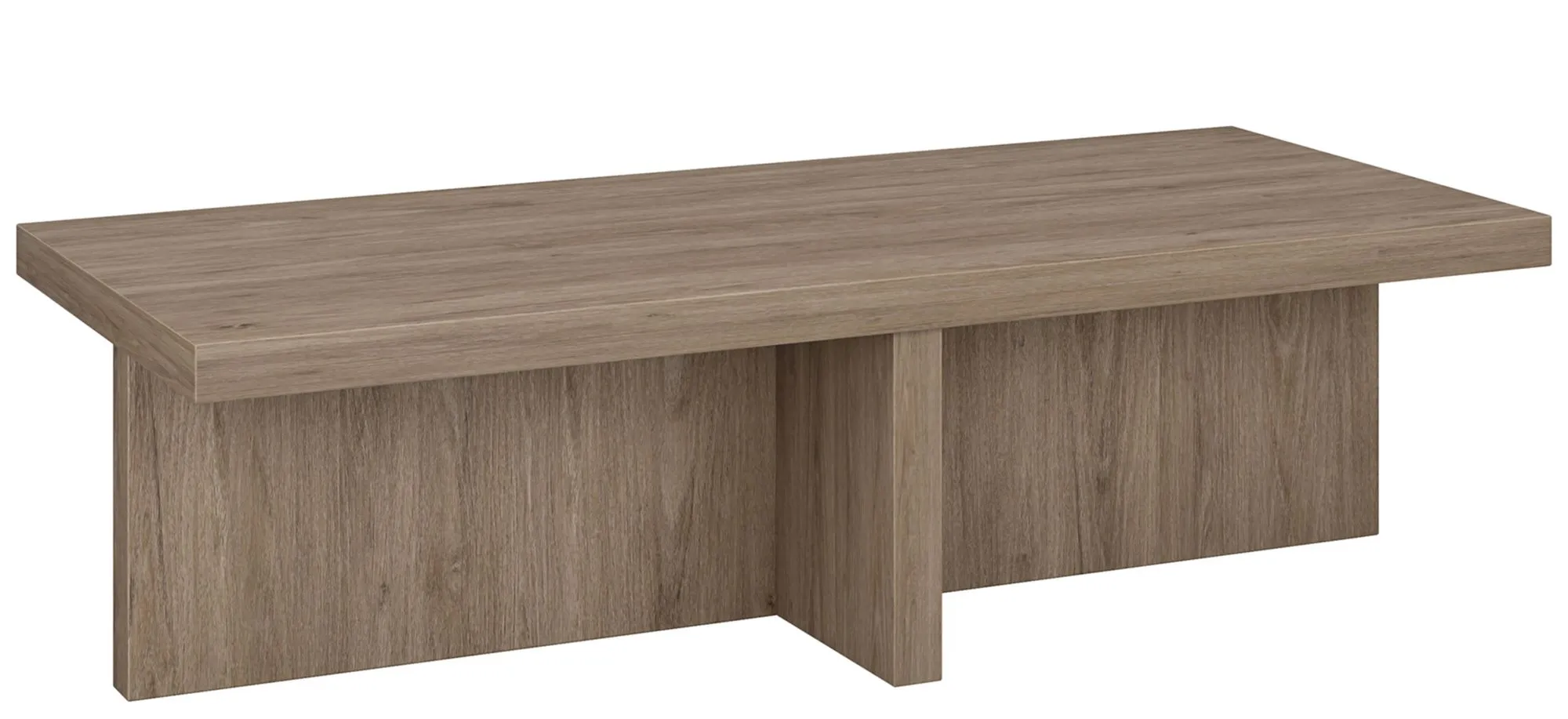 Elna Coffee Table in Antiqued Gray Oak by Hudson & Canal