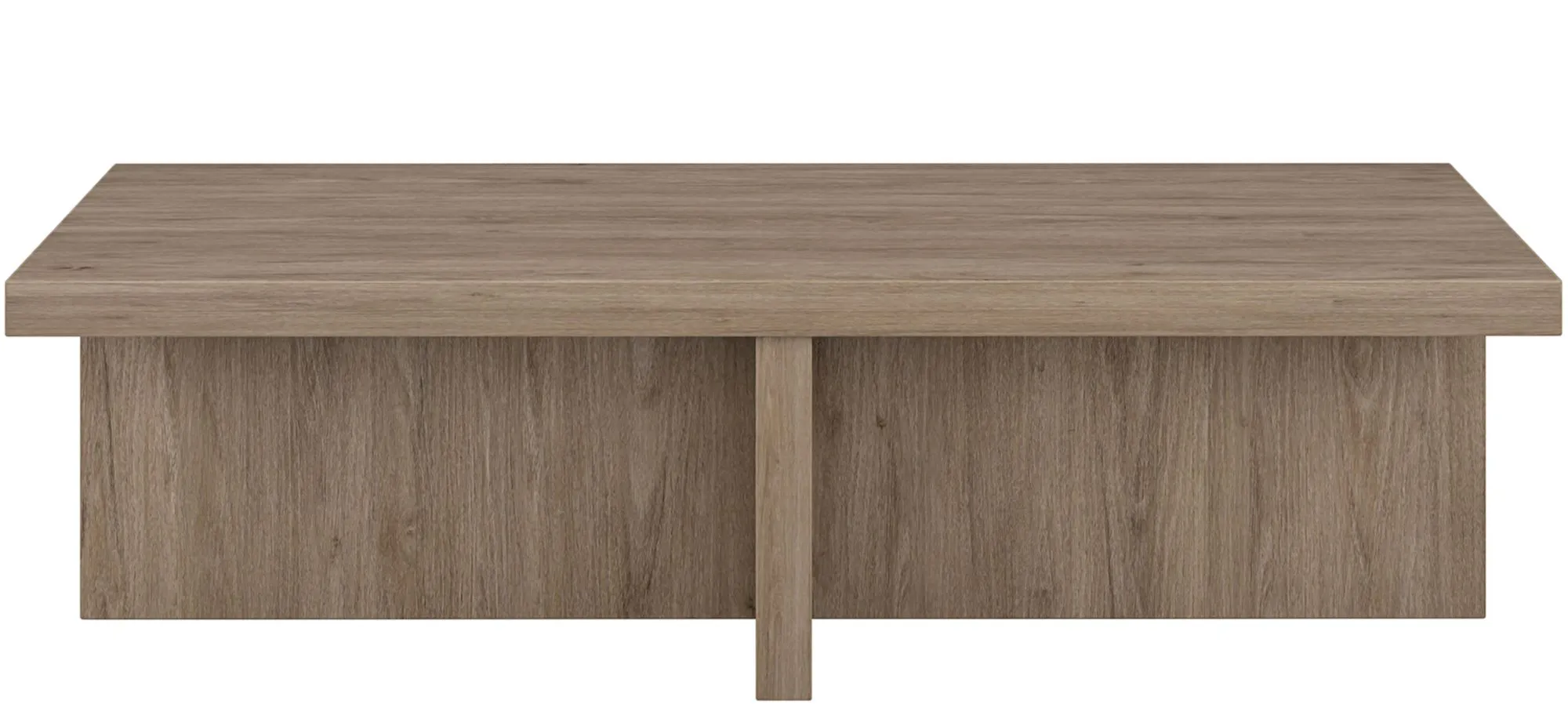 Elna Coffee Table in Antiqued Gray Oak by Hudson & Canal