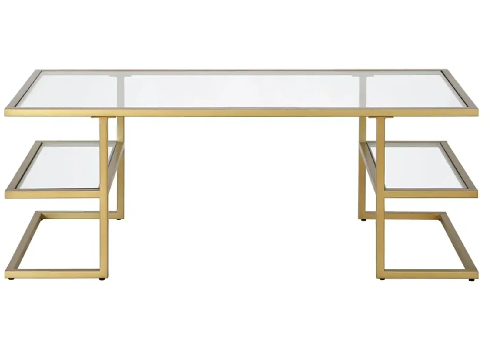 Circe Coffee Table in Brass by Hudson & Canal