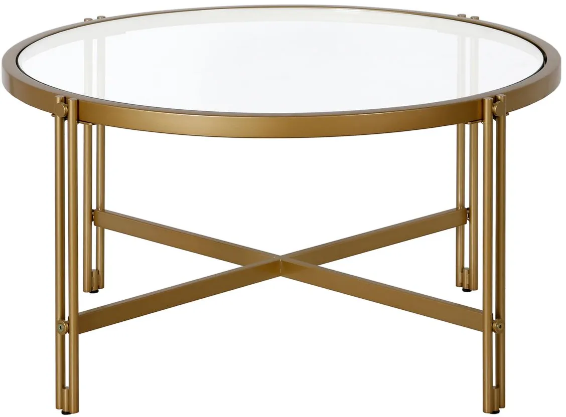 Driscoll Coffee Table in Brass by Hudson & Canal