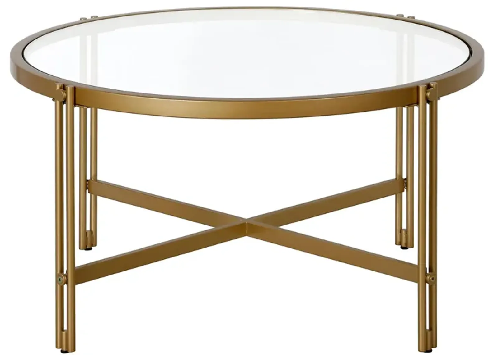 Driscoll Coffee Table in Brass by Hudson & Canal