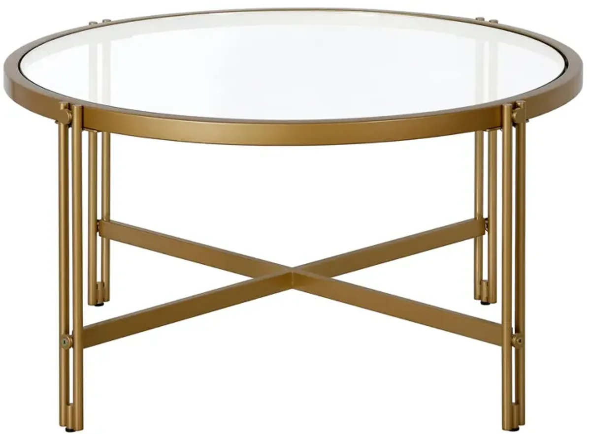 Driscoll Coffee Table in Brass by Hudson & Canal