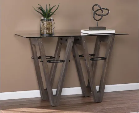 Remi Reclaimed Wood Console in Brown by SEI Furniture