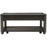 Farrington Rectangular Glass Coffee Table in Black Forrest by Riverside Furniture