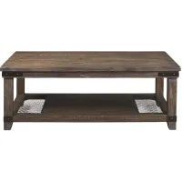 Danell Ridge Casual Rectangular Cocktail Table in Brown by Ashley Express