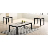 Thurner 3-pc... Table Set in Black/White by Crown Mark