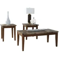 Theo 3-pc. Table Set in Warm Brown by Ashley Furniture