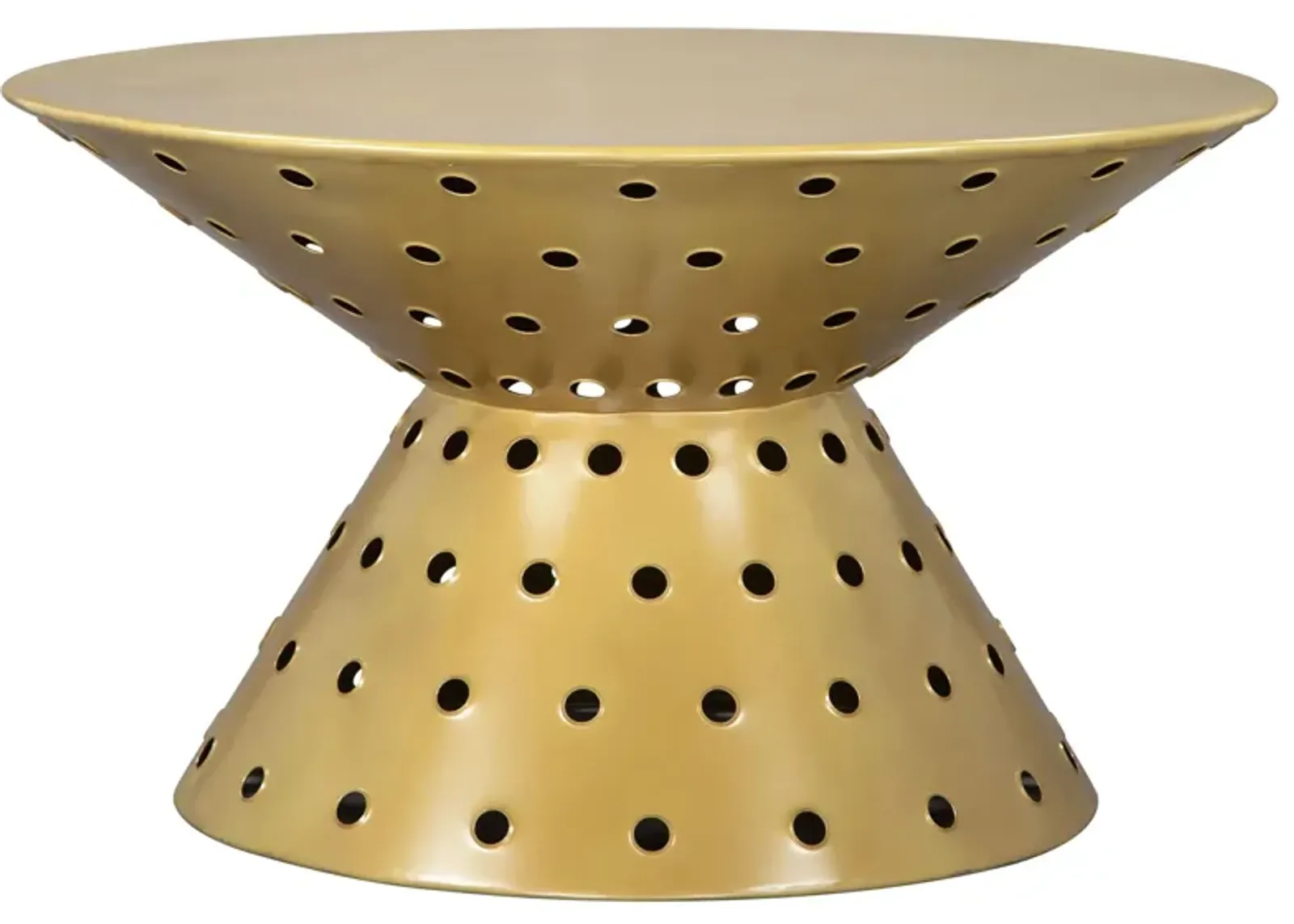 Electron Coffee Table in Gold by Zuo Modern