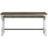 Drake Sofa Bar Table in Rustic White and French Oak by Intercon