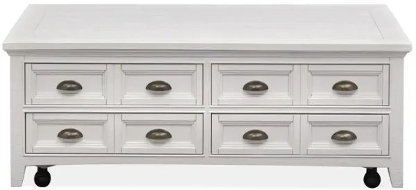 Heron Cove Rectangular Lift-Top Coffee Table w/ Casters
