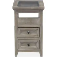Paxton Place Rectangular Chairside Table in Dovetail Gray by Magnussen Home