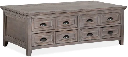 Paxton Place Rectangular Lift-Top Coffee Table w/Casters in Dovetail Gray by Magnussen Home