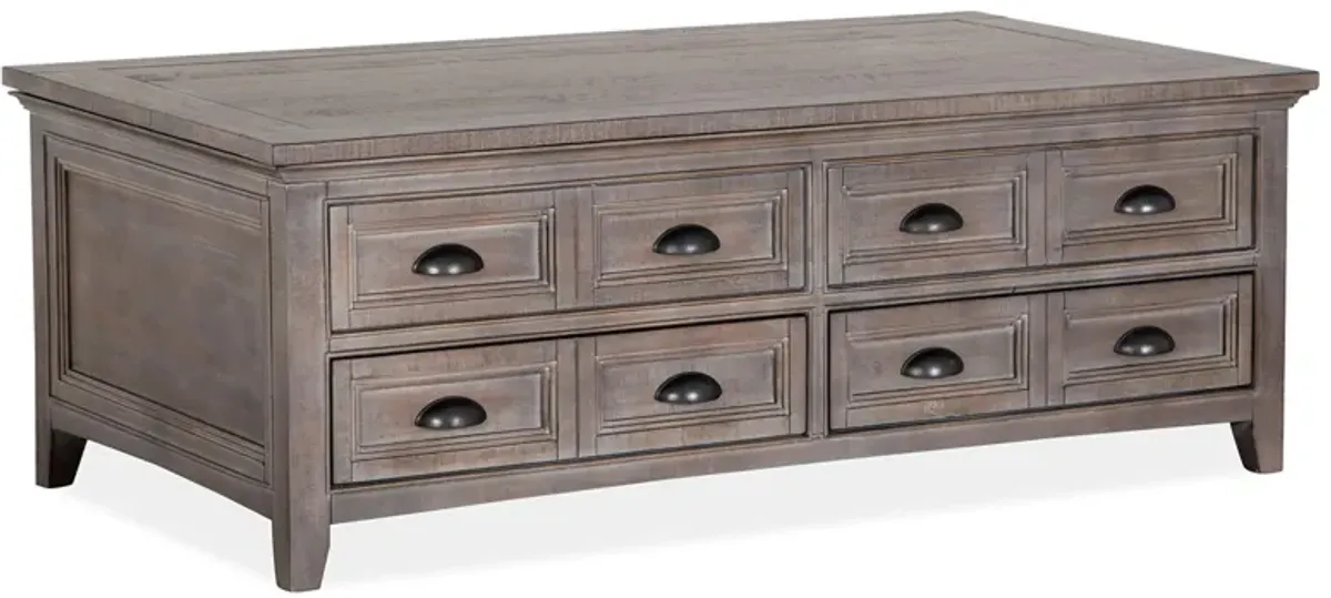 Paxton Place Rectangular Lift-Top Coffee Table w/Casters
