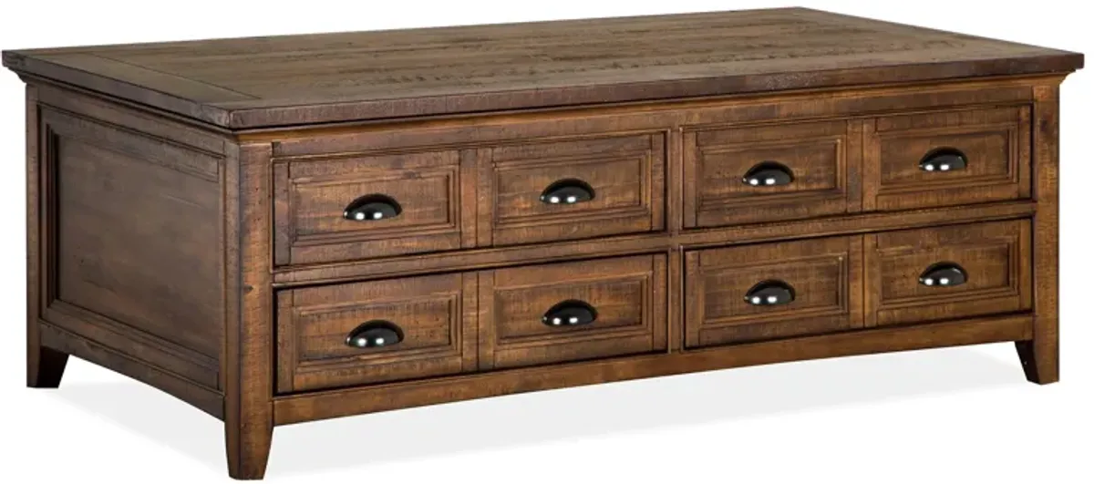 Ivy Ridge Rectangular Lift-Top Coffee Table w/Casters