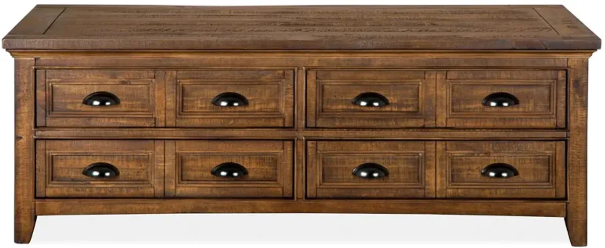 Ivy Ridge Rectangular Lift-Top Coffee Table w/Casters