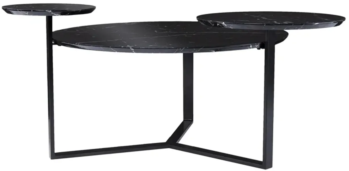 Sutton Cocktail Table in Black by SEI Furniture