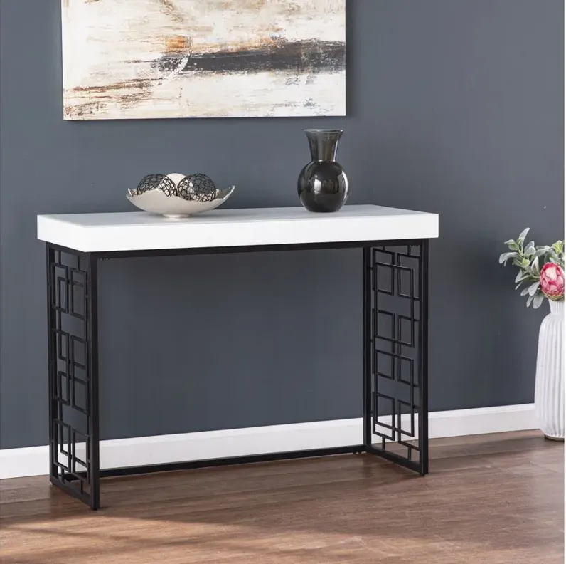 Selby Console in White by SEI Furniture