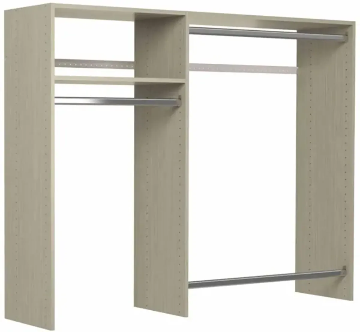 Allen Basic Hanging Closet Kit in Weathered Gray by Easy Track