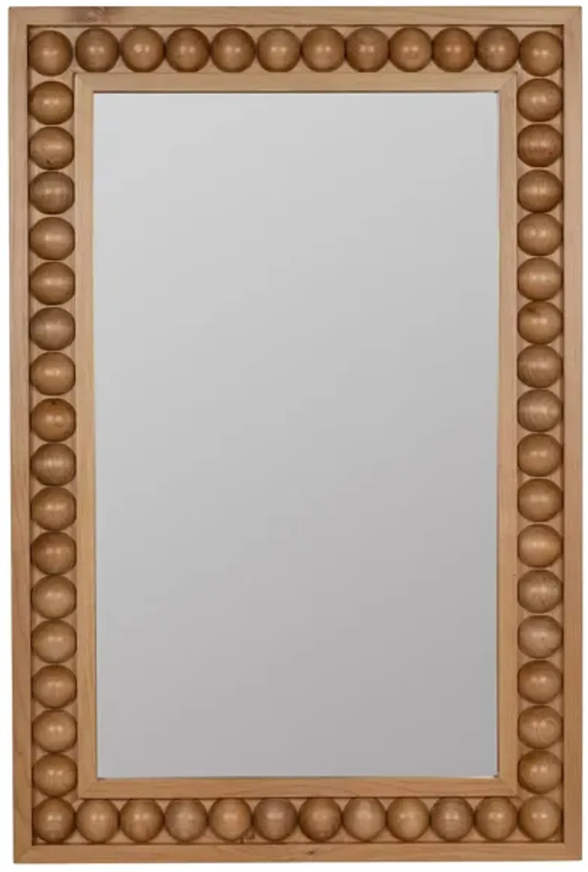 Wooden Wall Mirror in Honey Oak by Cooper Classics