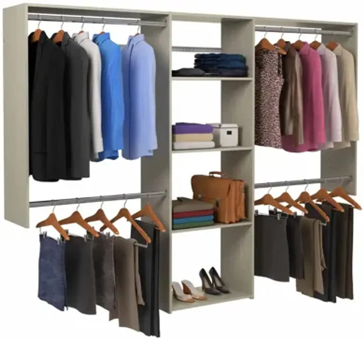 Allen Deluxe Shelving Closet Kit