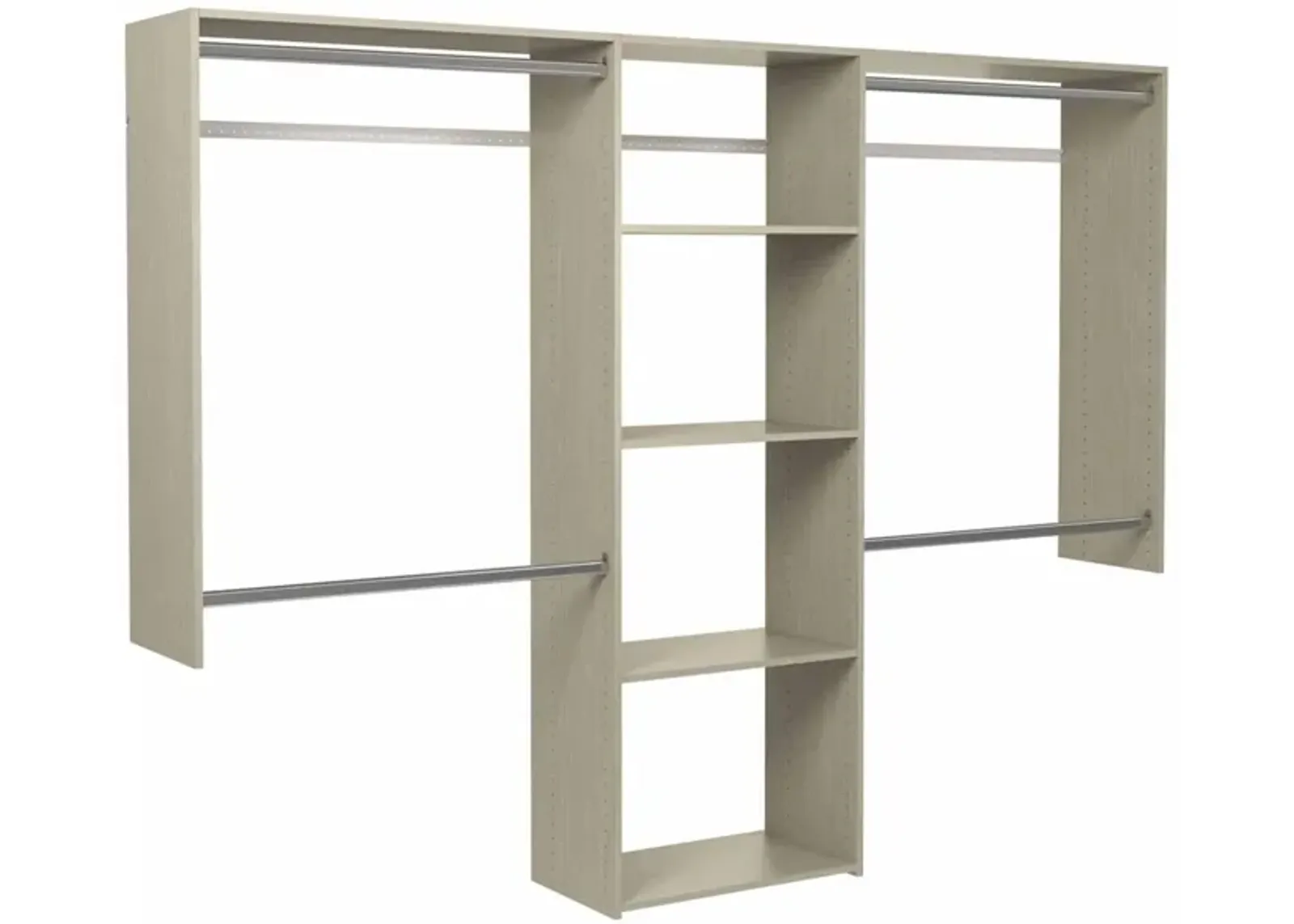 Allen Deluxe Shelving Closet Kit in Weathered Gray by Easy Track