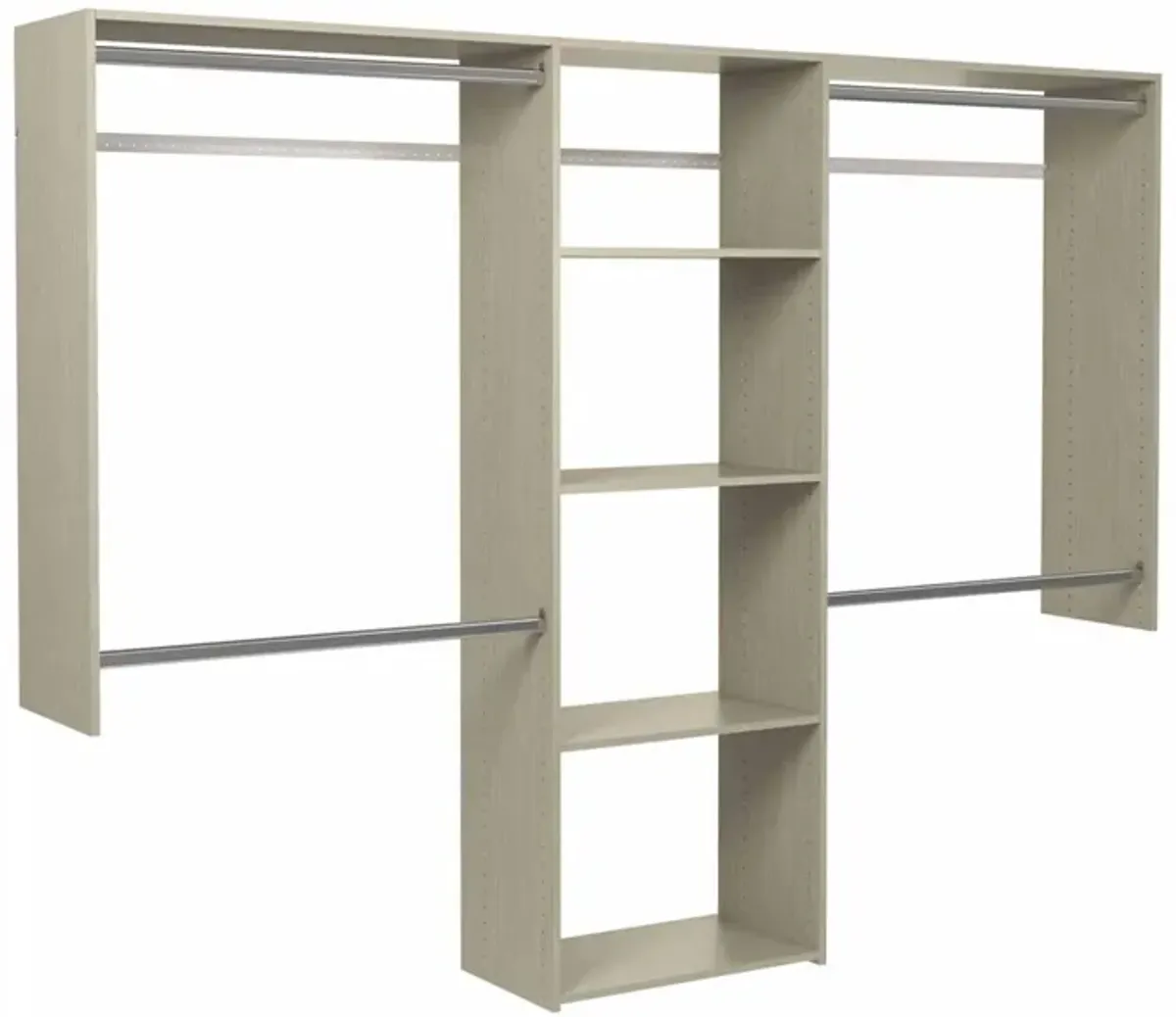 Allen Deluxe Shelving Closet Kit in Weathered Gray by Easy Track