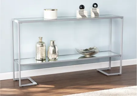 Chagford Narrow Metal Console in Silver by SEI Furniture