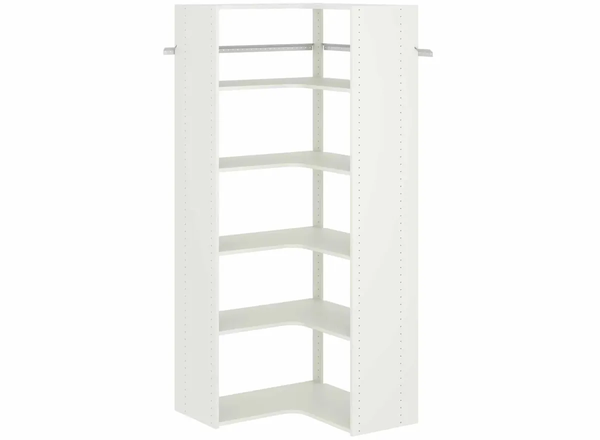 Allen Corner Tower Kit in White by Easy Track