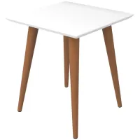 Utopia High Square End Table in White Gloss by Manhattan Comfort