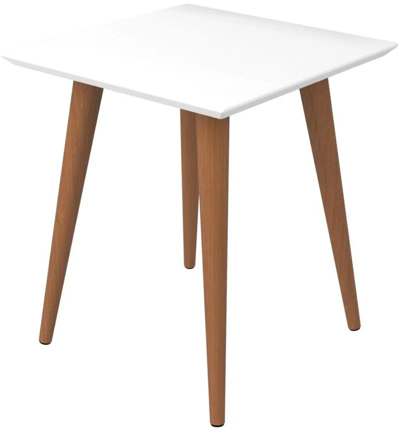 Utopia High Square End Table in White Gloss by Manhattan Comfort