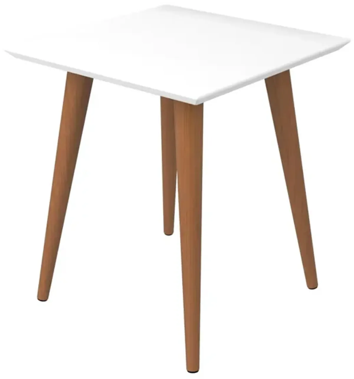 Utopia High Square End Table in White Gloss by Manhattan Comfort