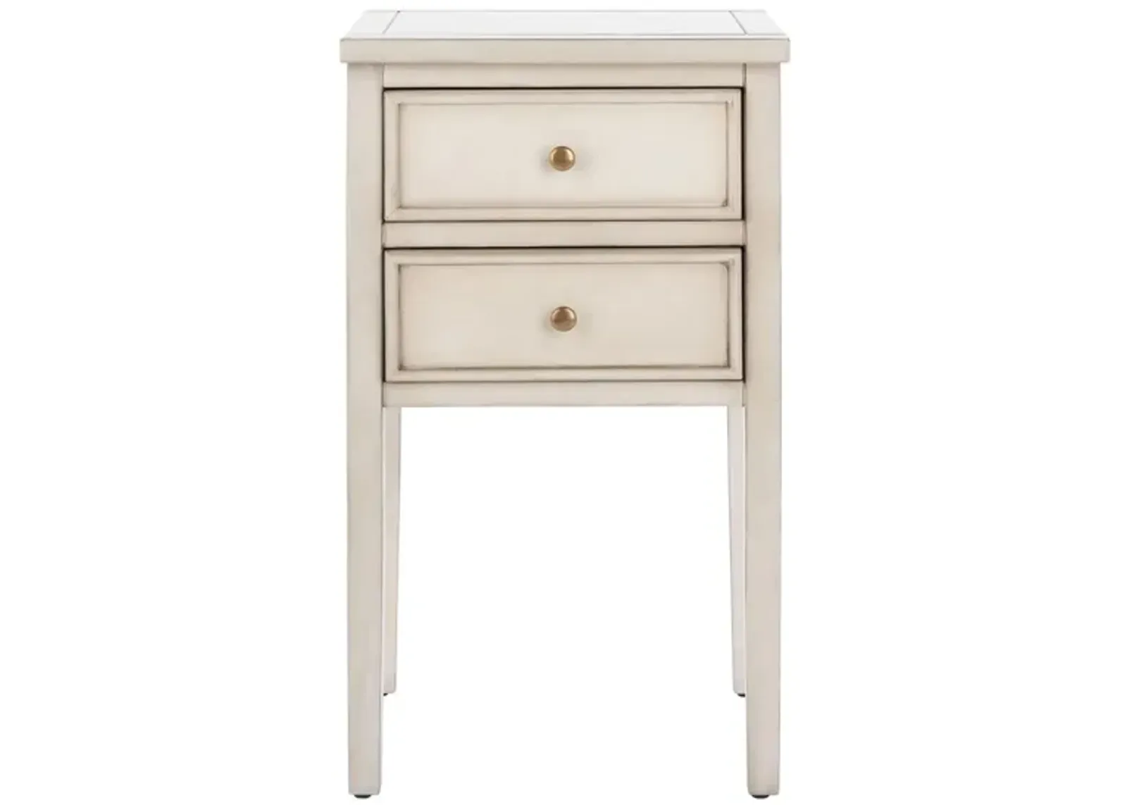 Sienne End Table in White Birch by Safavieh