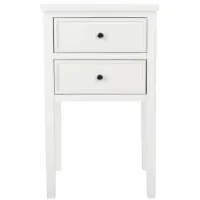 Sienne End Table in White by Safavieh