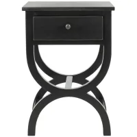 Silvia Accent Table in Black by Safavieh