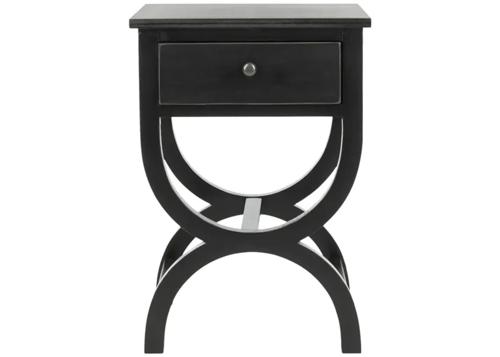 Silvia Accent Table in Black by Safavieh