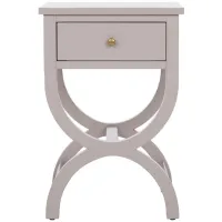 Silvia Accent Table in Gray Mauve by Safavieh