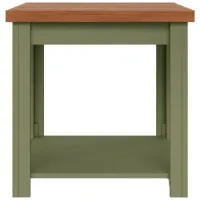 Vineyard End Table in Sage with Fruitwood by Legends Furniture