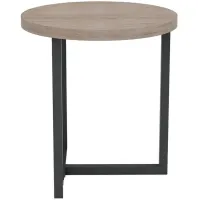 Irondale Round Side Table in Brown, Gray by LH Imports Ltd